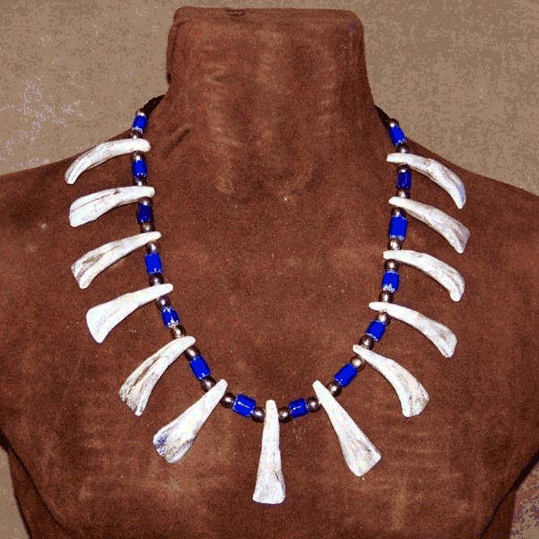 Native American Buffalo Tooth Necklace Beads