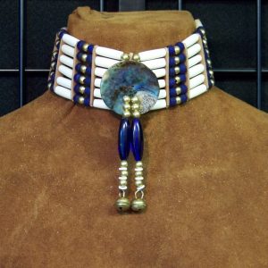 Abalone Disc Bone Choker