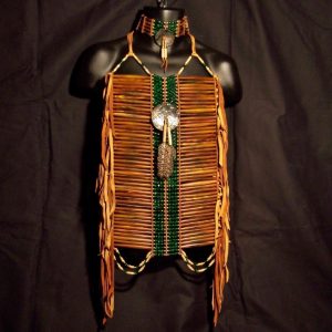 Amber Horn Breastplate & Choker Set