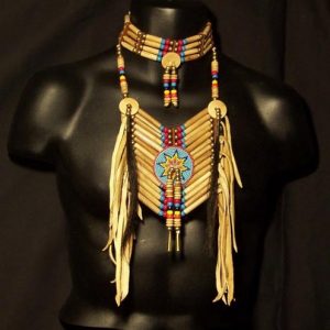 Antiqued Bone Breastplate Set