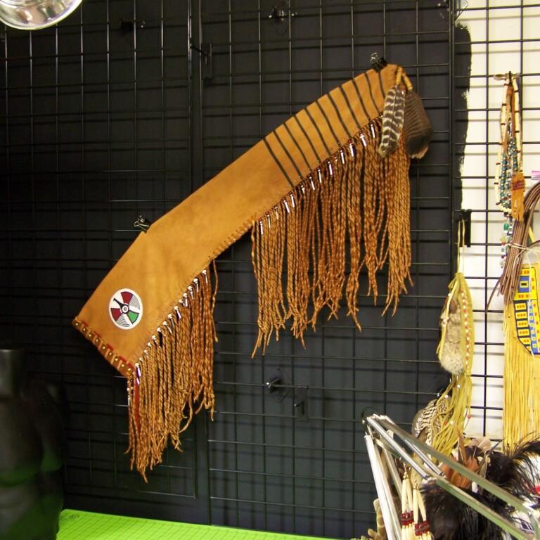 Elk Hide Rifle Scabbard