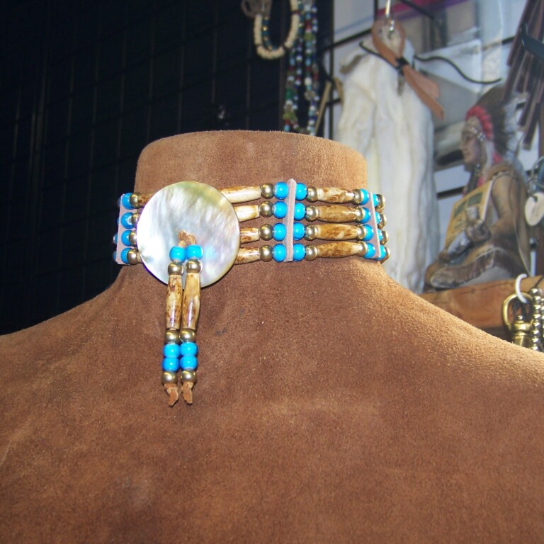 Antiqued Bone Choker - Lost River Trading Co.