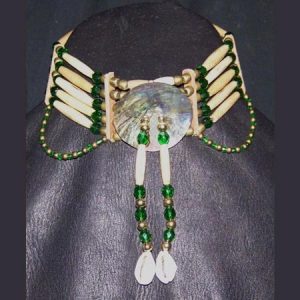 Abalone Shell Bone Choker