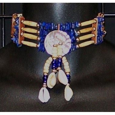 Blue Lapis & Abalone Choker