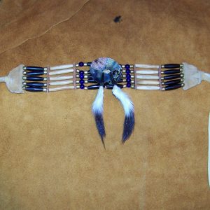 Antiqued Bone Hairpipe Choker