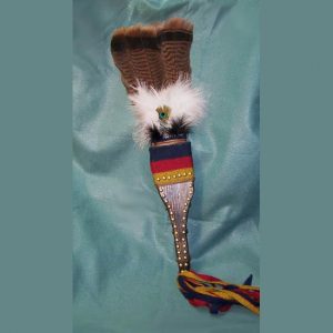 Native American Style Turkey Tail Feather Fan