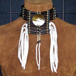 Black Horn Hairpipe Choker