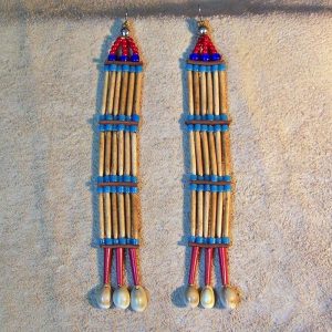 Antiqued Bone Earrings