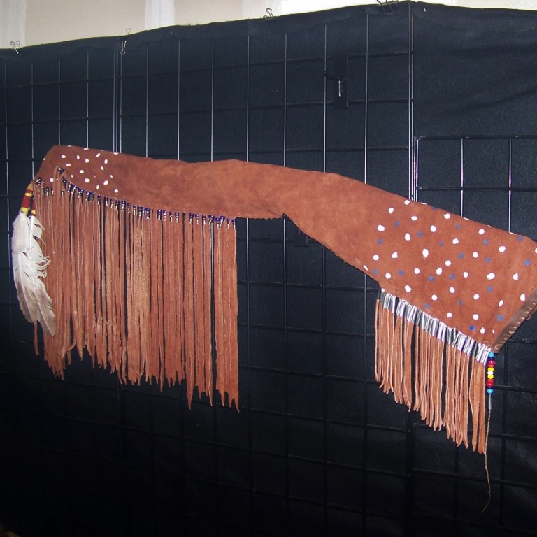 Elk Hide Rifle Scabbard