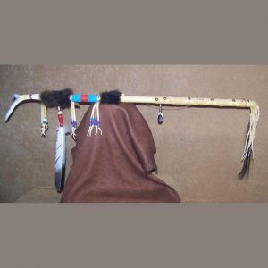 Native American Style Sioux styled Dance Staff